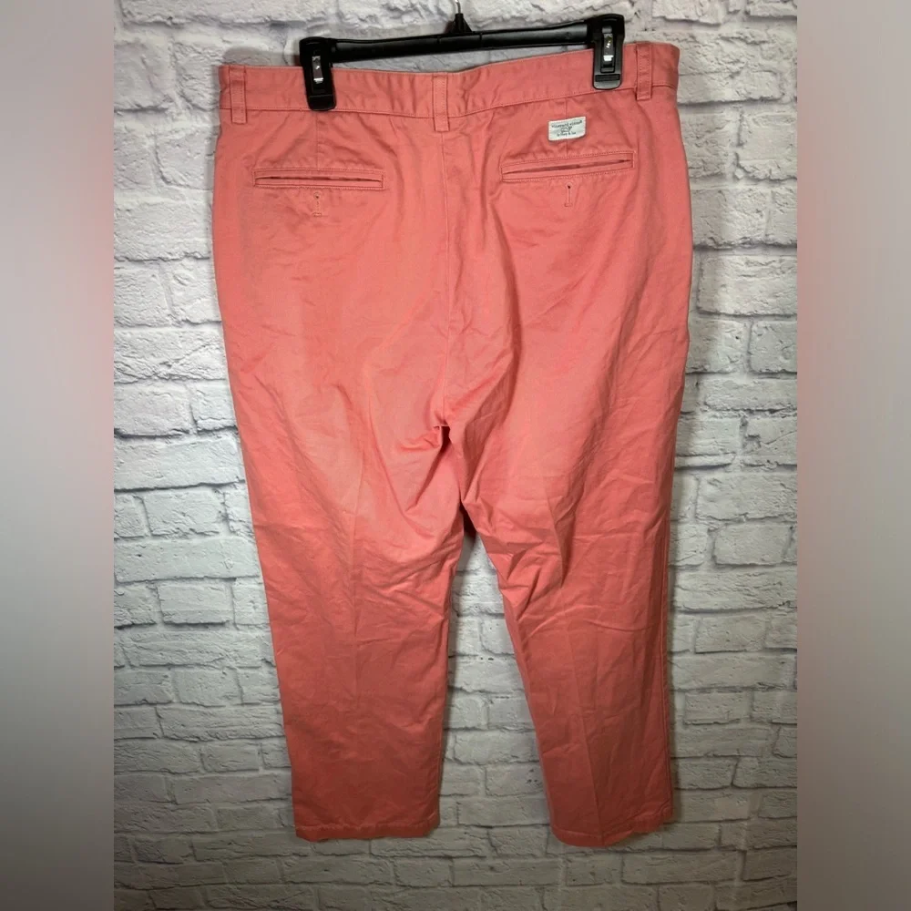 Vineyard Vines Pants Mens 36 X‎ 32 Pink Club Flat Front Straight Pockets Chinos